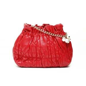 CHRISTIAN DIOR Red Pearl Shoulder Bag